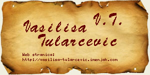 Vasilisa Tularčević vizit kartica